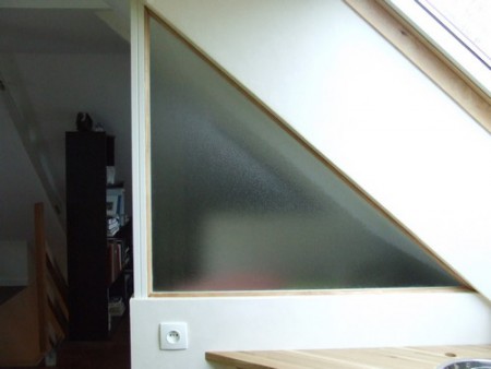 Pose d'une vitre sur mesure